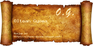 Oltean Gyoma névjegykártya